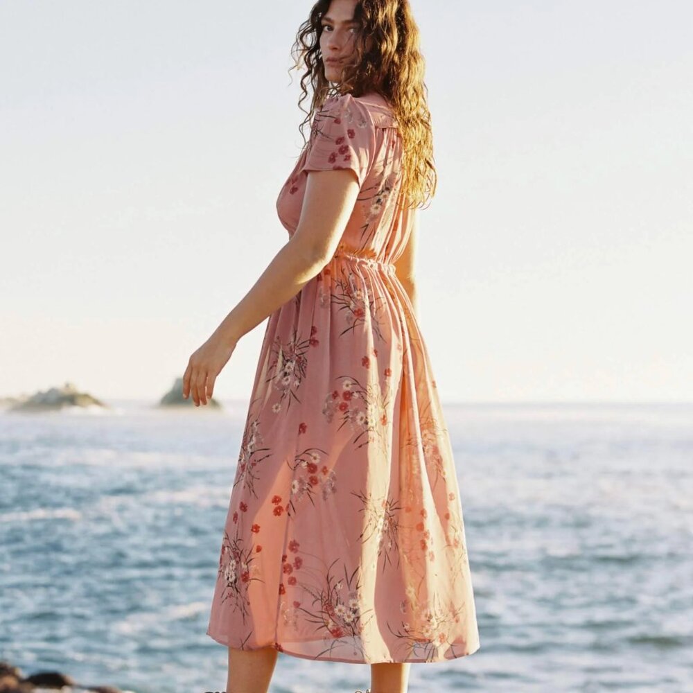 NWOT Christy Dawn The Simple Dawn Dress in Blush Meadow, size S